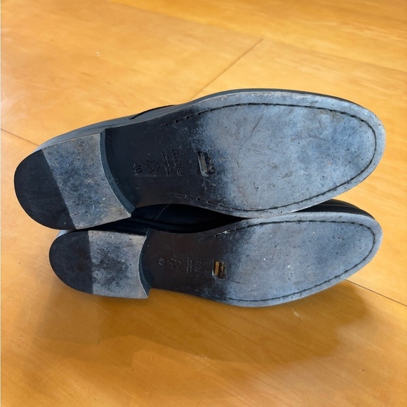 Maje Black Leather Made In Portugal Lace Up Ankle Boots - Picture 8 of 11